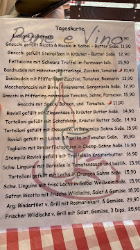 Restaurant Trattoria Pane e Vino à Potsdam (le menu)