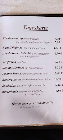 Menu / carte de Cafe und Restaurant Winkler à Bad Endorf