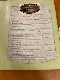 Restaurant bavarois Schloßstube Allershausen à Allershausen (la carte)