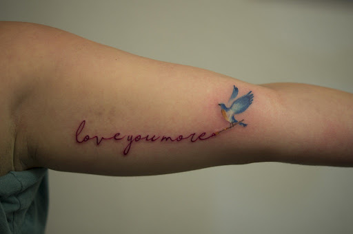 Explore tattoo ideas for couples names, creative tattoo ideas in Denison, available at Calypso Tattoo