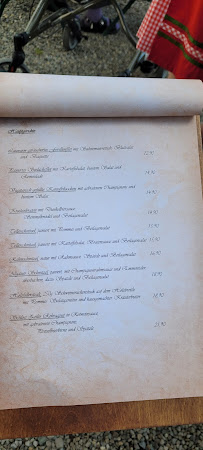 Restaurant Grüner Baum Schloß Zeil Inh. Andreas Groß à Leutkirch im Allgäu carte