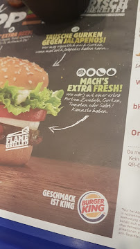 Burger King Deutschland GmbH à Osnabrück menu