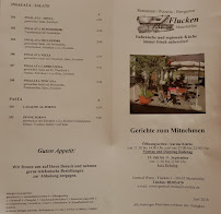 Menu du Restaurant Pizzeria Flucken à Maierhöfen