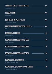 Menu / carte de OnUp Caffe Appetizer à Lavagna