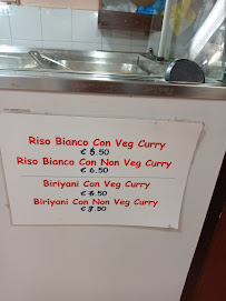 Restaurant indien Janta - Indian Fast Food à Rome (le menu)