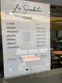 Ristorant La Sciabola à Marina di Carrara carte