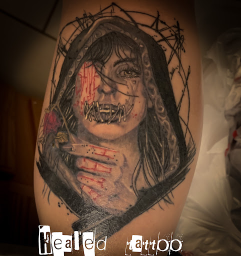 Explore t rex tattoo ideas, creative tattoo ideas in Moweaqua, available at Fleshwound Tattoo