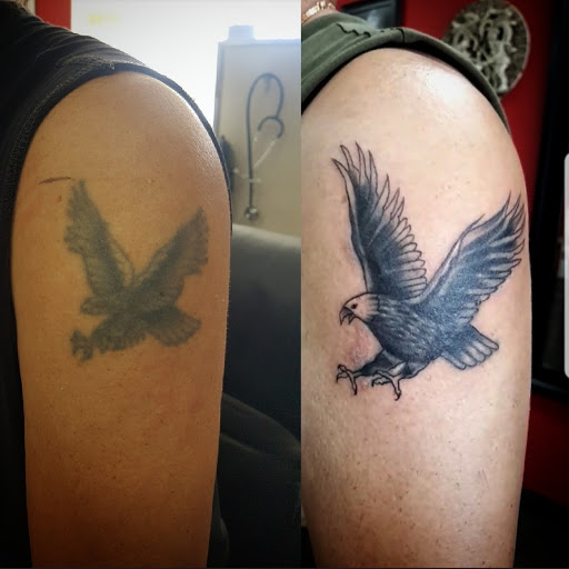 Explore psych tattoo ideas, creative tattoo ideas in Garden Grove, available at Dr. Tattoo Studio