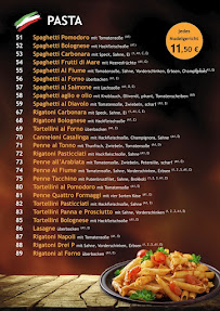 Menu du PIZZERIA AL FIUME à Redwitz an der Rodach