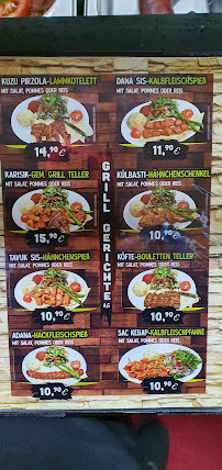 Menu / carte de Langhans-Grillhaus à Berlin