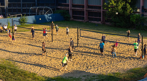 Volleyball court Akron