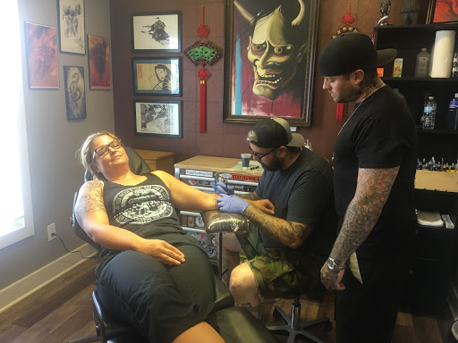 Explore irish flag tattoo ideas, creative tattoo ideas in Powell, available at Tattoo Saga