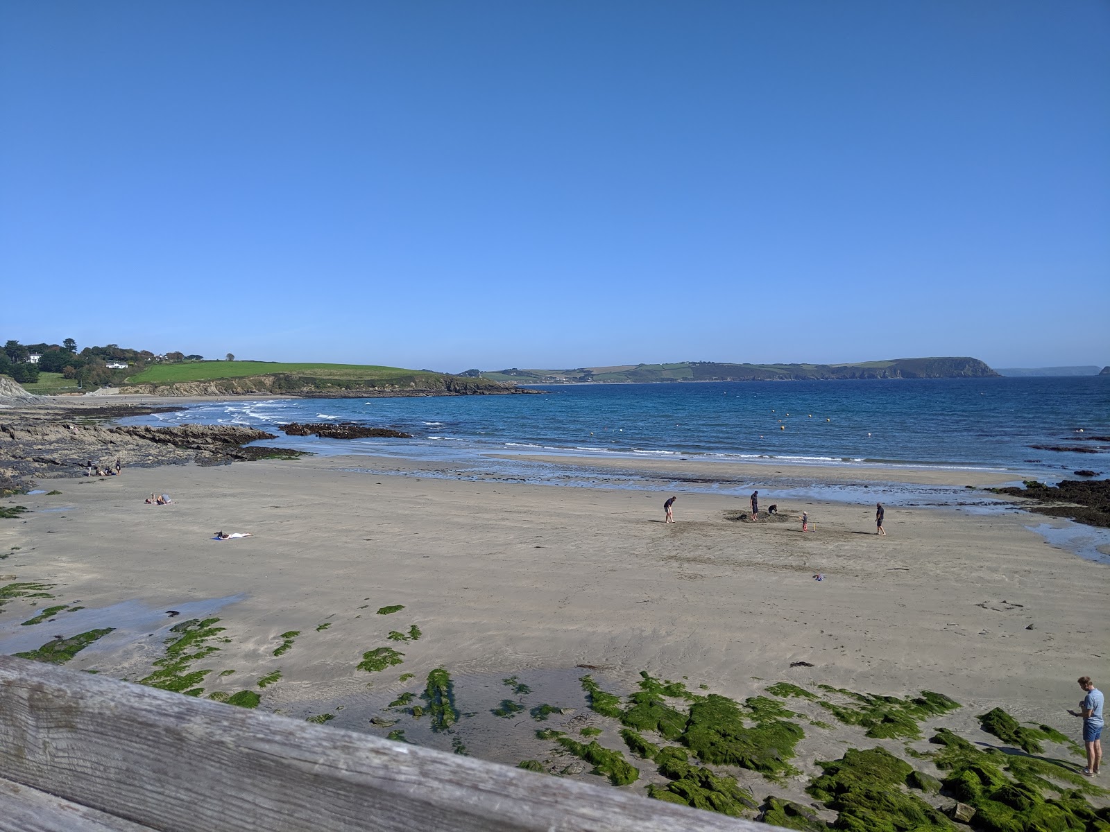 Foto von Portscatho beach und die siedlung