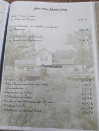 Menu / carte de Berggaststätte Himmelreich à Naumburg