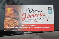 Menu du Pizza jumeaux à Vandœuvre-lès-Nancy