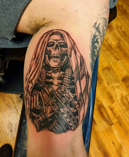 Explore coal miner tattoo ideas, creative tattoo ideas in Minocqua, available at Family Tradition Tattoo Co.