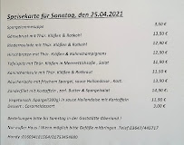 Menu / carte de Gaststätte Oberland - Gabi & Axel Herrmann à Wilhelmsdorf