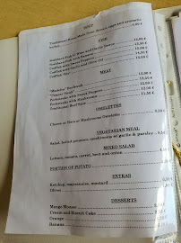 O Fio Tea House à Ponta do Pargo menu