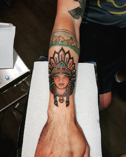 Explore umbrella tattoo ideas, creative tattoo ideas in Lubbock, available at Sinners & Saints Art Company