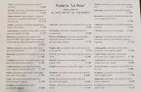 Menu du Pizzeria La Rosa à Costa di Rovigo