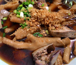 Chicken feet soup restaurant photo