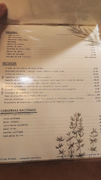 Pátio dos Petiscos à Montemor-o-Novo menu