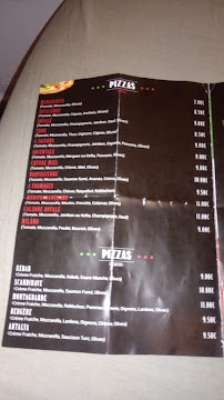 Carte du Pizza Milano à Béziers