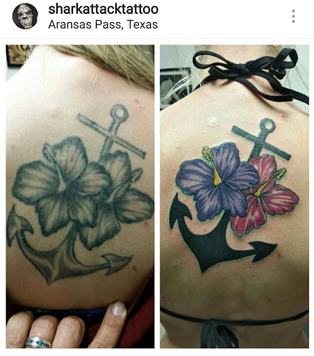 Explore parent tattoo ideas, creative tattoo ideas in Port Aransas, available at SHARK ATTACK TATTOO