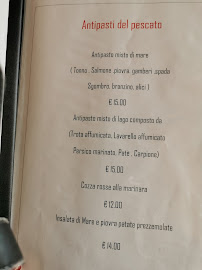 Menu / carte de Osteria del Vecio à Novate Mezzola