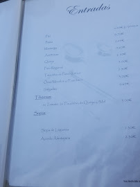 Restaurant Cervejaria Santos à Portalegre (le menu)