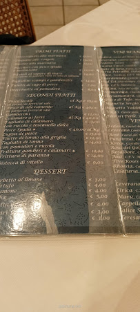 Ristorante Al Gambero à Porto Cesareo menu