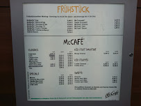 McDonald's à Berlin menu