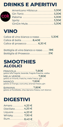 Menu / carte de Amodo Cesenatico - Bakery, Gelato, Caffè à Cesenatico