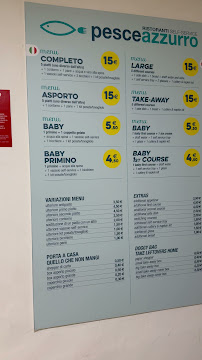 Carte du PesceAzzurro Cattolica à Cattolica
