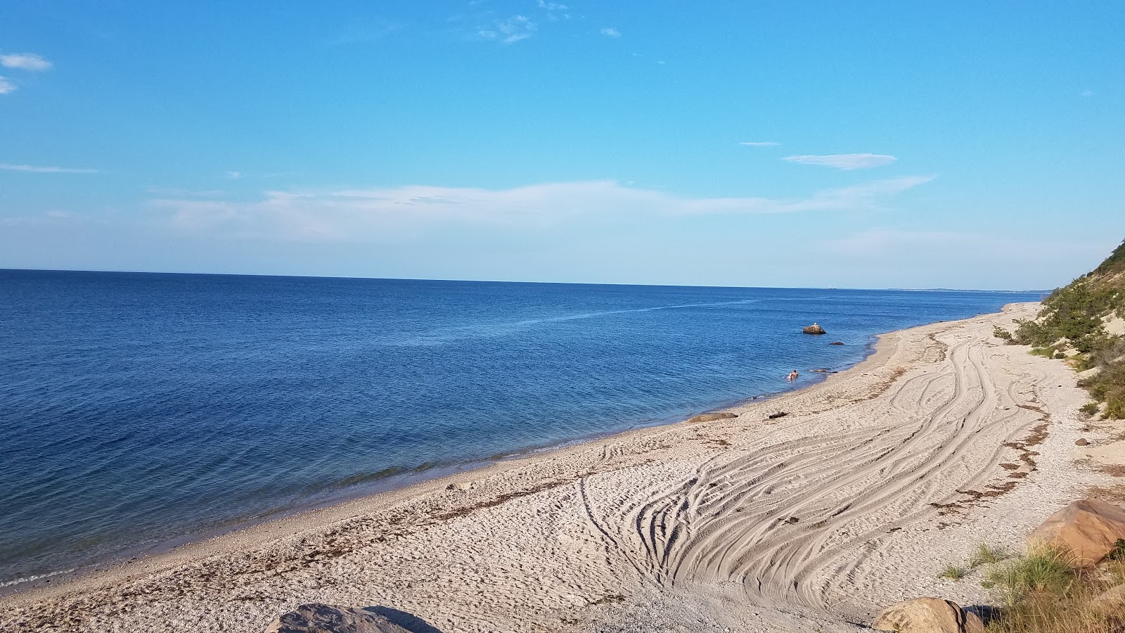 Fotografie cu Reeves Beach cu o suprafață de nisip gri