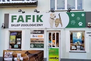 Fafik - shop with fishing equipment and zoological image