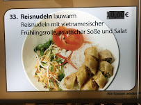 Restaurant asiatique Asia Tung à Backnang (le menu)