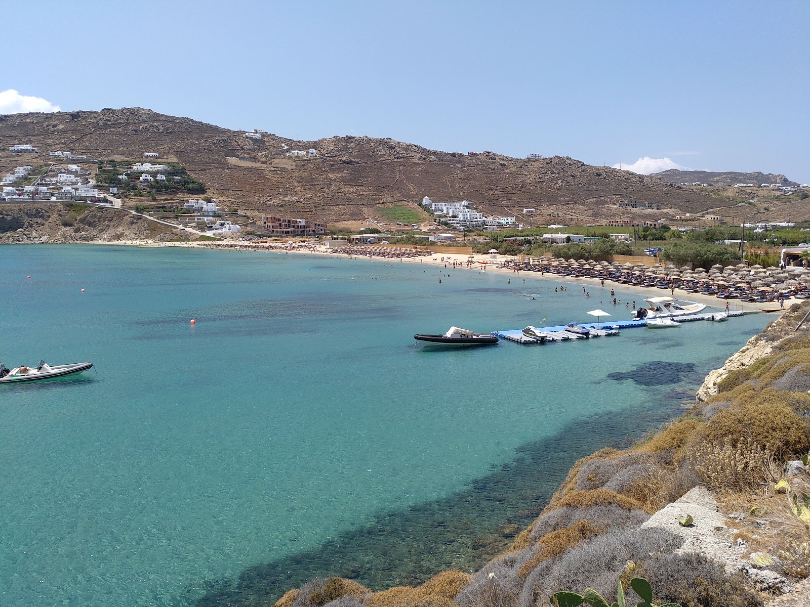 Photo of Kalo Livadi Beach - popular place among relax connoisseurs