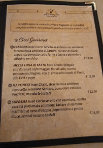 Al Cantagallo à Giovinazzo carte