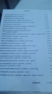Menu du Ristorante Pizzeria La Fortorina à Baselice