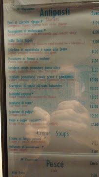 Ristorante Il Capanno à Sorrento carte