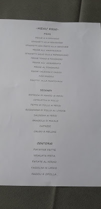 La Rustica Trattoria Bar à Mantua menu