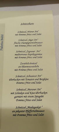 Menu du Restaurant Das Speisehaus Palatia Böhl #Geöffnet# à Böhl-Iggelheim