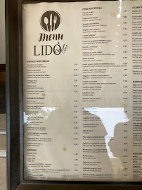 Carte du Ristorante Pizzaria Lido à Lido