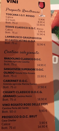 Menu du Roadhouse Restaurant Firenze à Campi Bisenzio