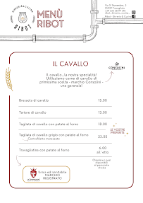 Bar à bières Ribot - Birreria & Cucina à Travagliato (la carte)