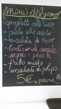 La Sardella à Fossacesia menu