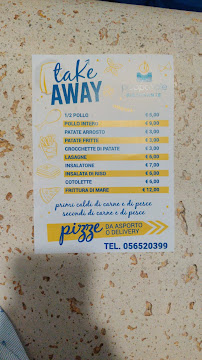 Menu / carte de Ristorante Pappasole à Piombino