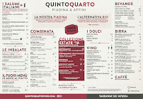 QuintoQuarto | piadina & affini à Cesenatico menu