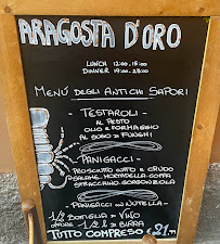 Restaurant Aragosta D'Oro Restaurant à Sestri Levante (le menu)